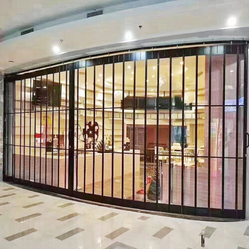 five Commercial crystal folding door(thickened)