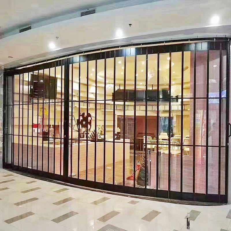 five Commercial crystal folding door(thickened)