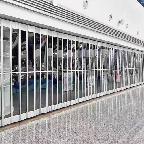 fore Commercial crystal folding door(thickened)