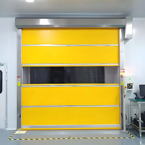 pvc快速卷帘门黄 PVC FASTROLLING SHUTTER DOOR