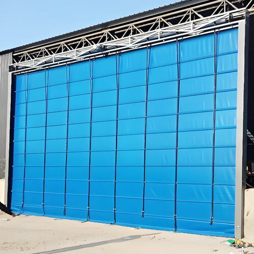 pvc快速堆积门蓝 PVC FAST STACKING DOOR