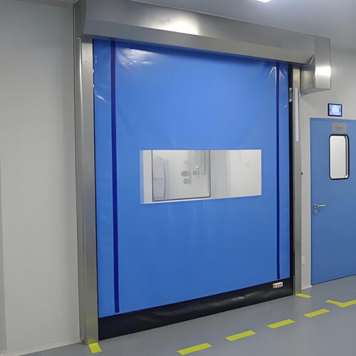 pvc拉链快速门蓝 PVC ZIPPER QUICK DOOR