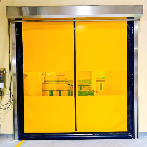pvc拉链快速门黄 PVC ZIPPER QUICK DOOR