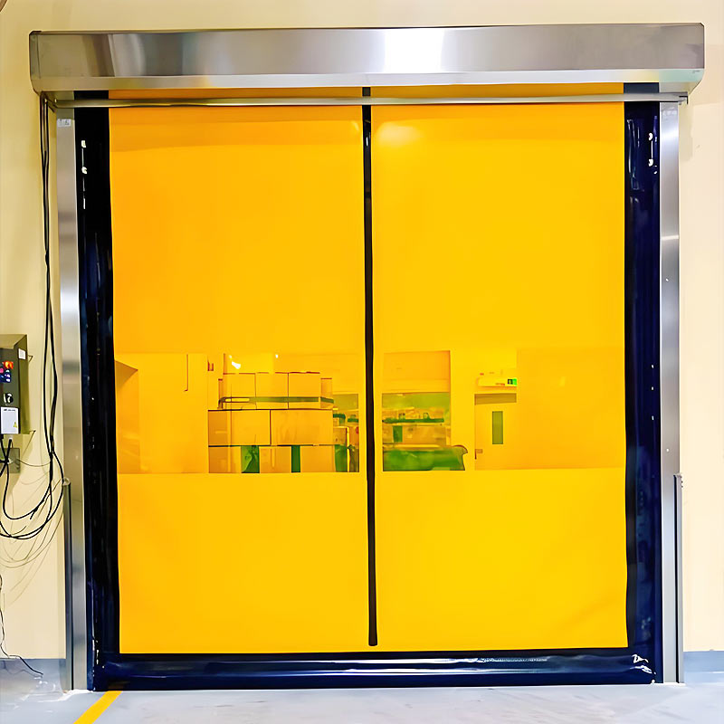 pvc拉链快速门黄 PVC ZIPPER QUICK DOOR