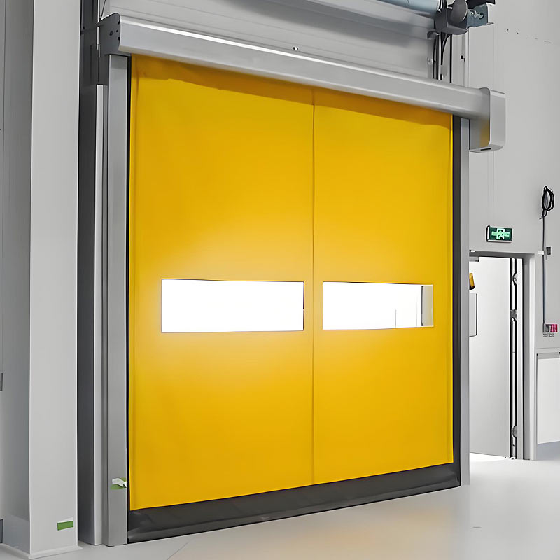 pvc拉链快速门黄1 PVC ZIPPER QUICK DOOR