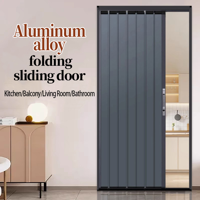 咖啡框+灰板 Aluminum alloy folding door