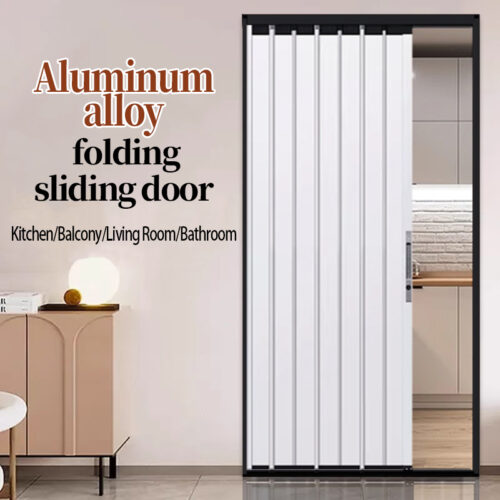 黑框+白板 Aluminum alloy folding door