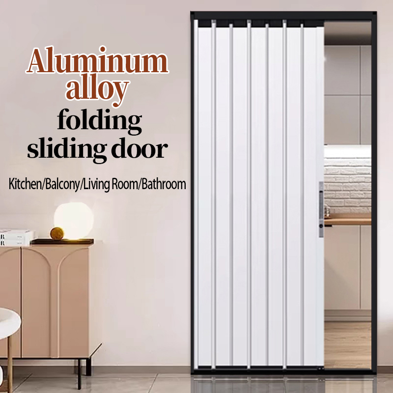 黑框+白板 Aluminum alloy folding door